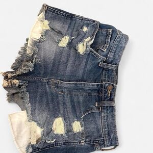 Hollister Blue Distressed Jeans with Vintage-Inspired Look